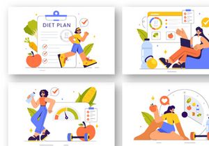 13 Healthy Diet Plan Illustration