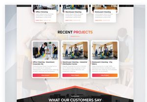 Professional Commercial Cleaning Service UI Kit
