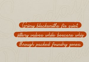 Sunday Melodia | Monoline Script Font