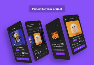 NFT Market Mobile App UI Kits