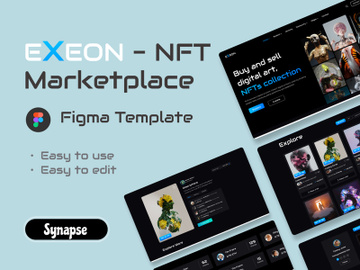 EXEON -NFT Marketplace template preview picture