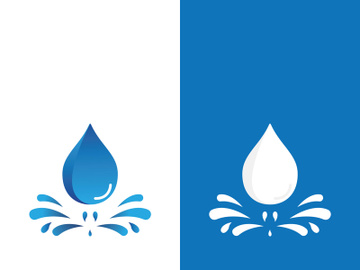 Background water drop logo icon vector illustration preview picture