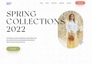 Spring Fashion Landing Page