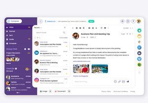 Email Web Application Template Mockup