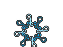 Molecule symbol logo template vector illustration design