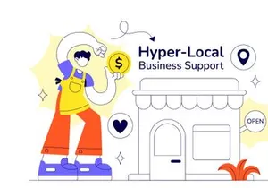 10 Hyper Local Business Support Illustration