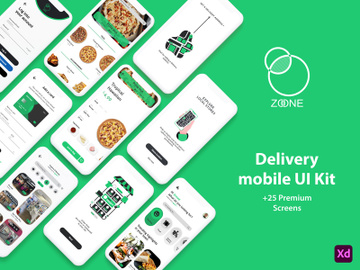 ZONE delivery App UI Kit preview picture