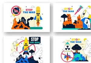 10 Stop The War Peace Illustration