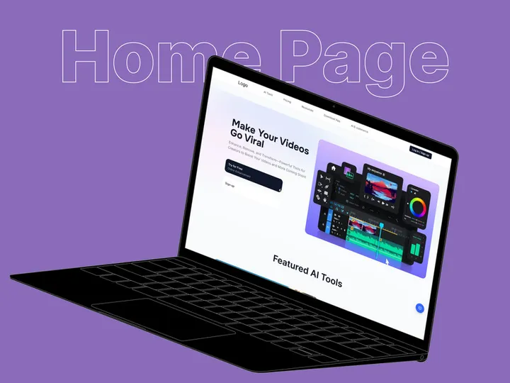AI Video Enhancement & Creator Tools | SaaS Landing P