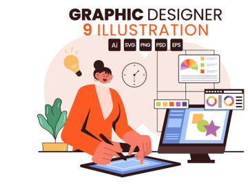 9 Creative Graphic Designer Illustration preview picture