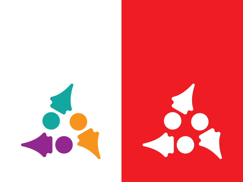 Community, network and social icon design template