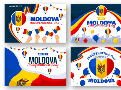 14 Moldova Independence Day Illustration