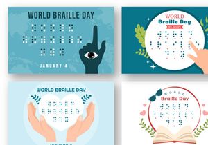 15 World Braille Day Illustration