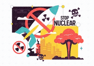10 Stop Nuclear Illustration