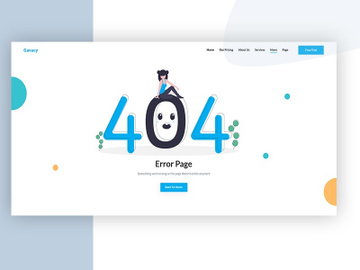 404 Error Page preview picture