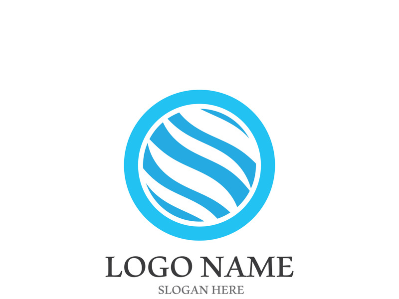 Wave beach vector illustration design logo