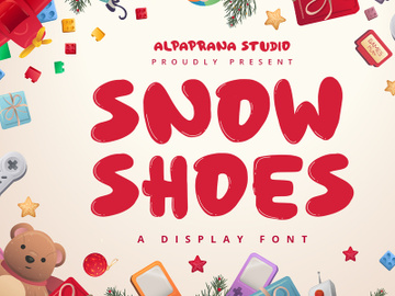 Snowshoes - Playful Display Font preview picture