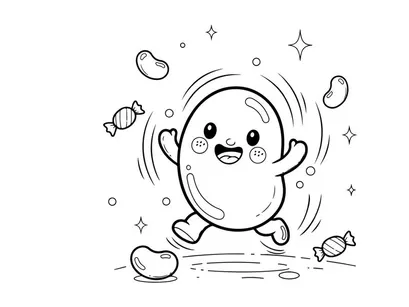 Cute ghost holding candy vector illustration flat design