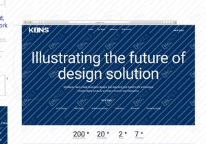 Kins Landing Page -  Potrfolio Design