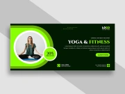 Yoga Fitness Facebook Cover Banner Ver-2