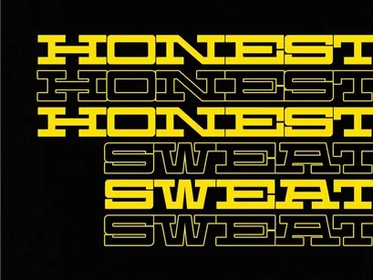 Machine Heavy - Condensed Slab Serif Font