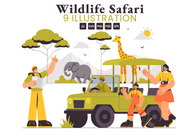 9 Wildlife Safari Experience Illustration preview picture