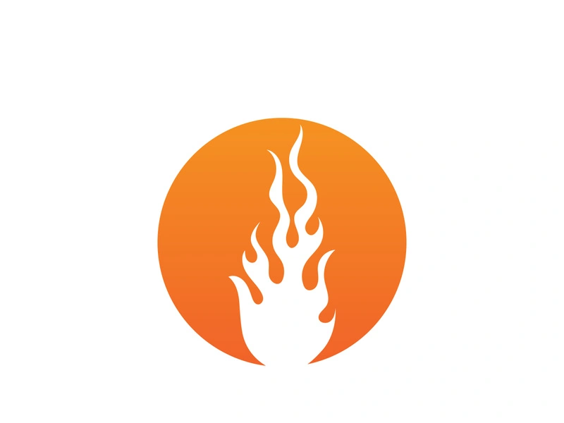 Fire Logo Template  Flame Symbol  Icon Vector