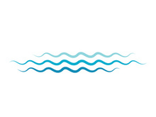 Water wave vector icon illustration