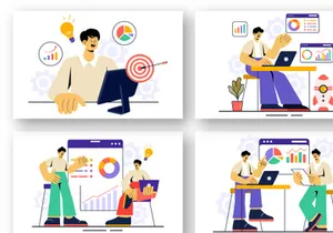 9 Entrepreneur Business Illustration
