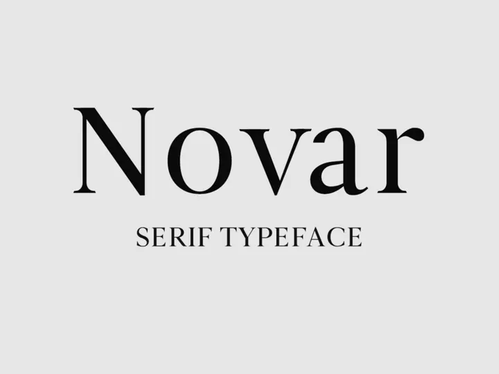 Novar font
