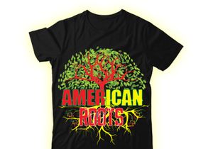 American Roots T-shirt Design