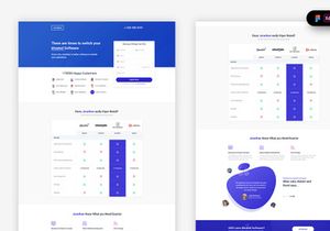Software Comparison Landing Page Template