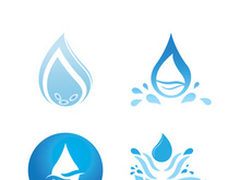 Water drop logo icon illustration template design