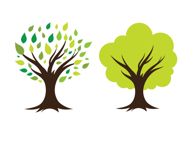 Tree icon logo template vector illustration