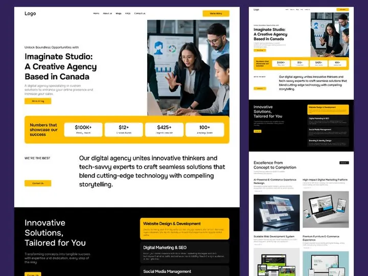 Creative Agency Website Design | Modern Digital Marketing & Web