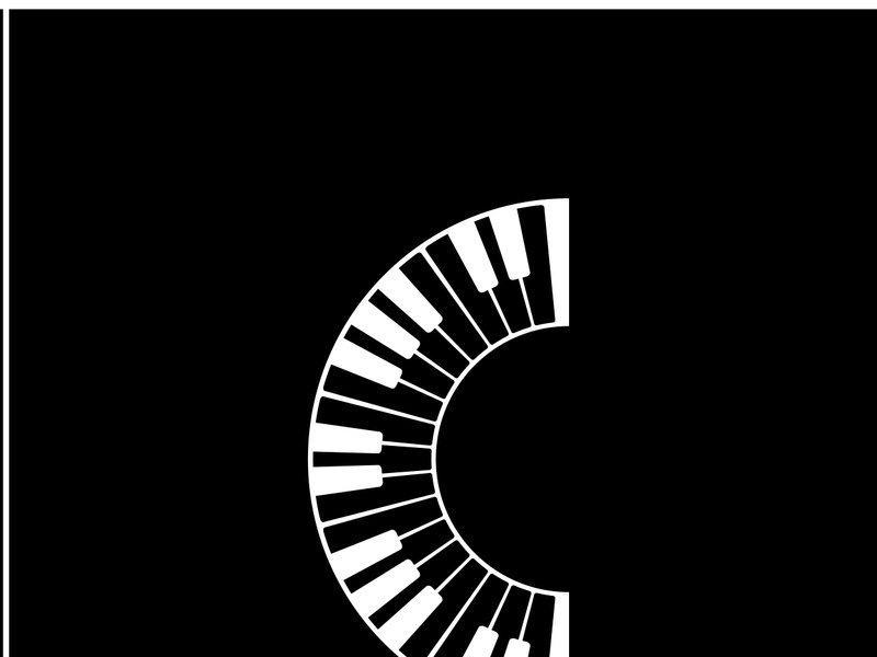 Keyboard piano vector Musical instrument illustration design template