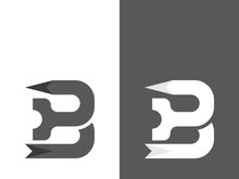 B letter logo template vector illustration