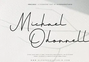 Precious - Signature Font