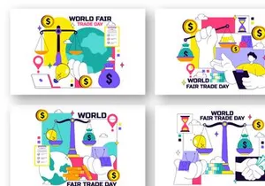 10 World Fair Trade Day Illustration