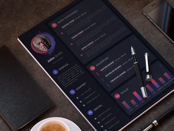 Modern Resume / CV Template [PSD] preview picture