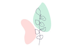 Line art portrait woman, Flower face one line vector illustration