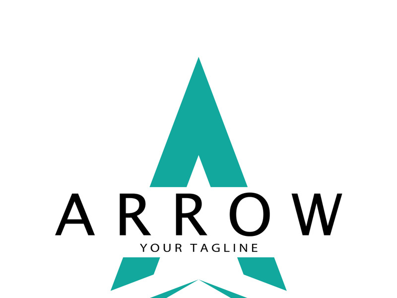 Arrow vector illustration icon Logo Template design