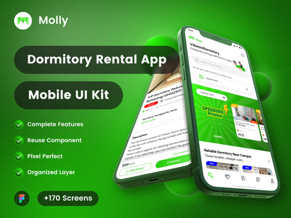 Molly - Dormitory Rental UI Kit