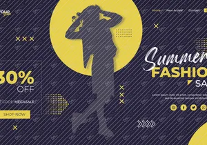 E-Commerce website landing page