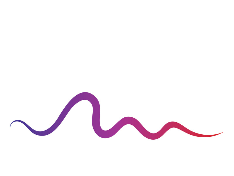 Sound waves vector illustration design template