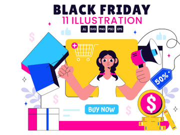 11 Black Friday Sale Event Illustration preview picture