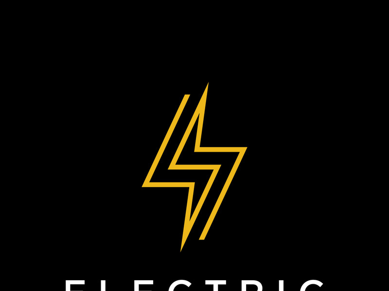 electric lightning logo, using modern vector design concept.