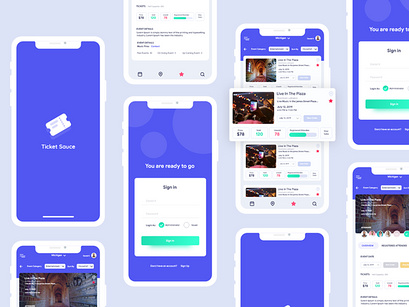 App Ui for event organizers and event management