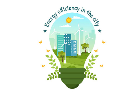 10 Energy Efficiency in the City Illustration