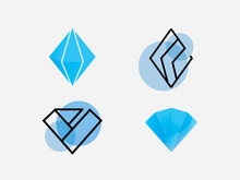 Diamond  logo  vector template diamond symbol